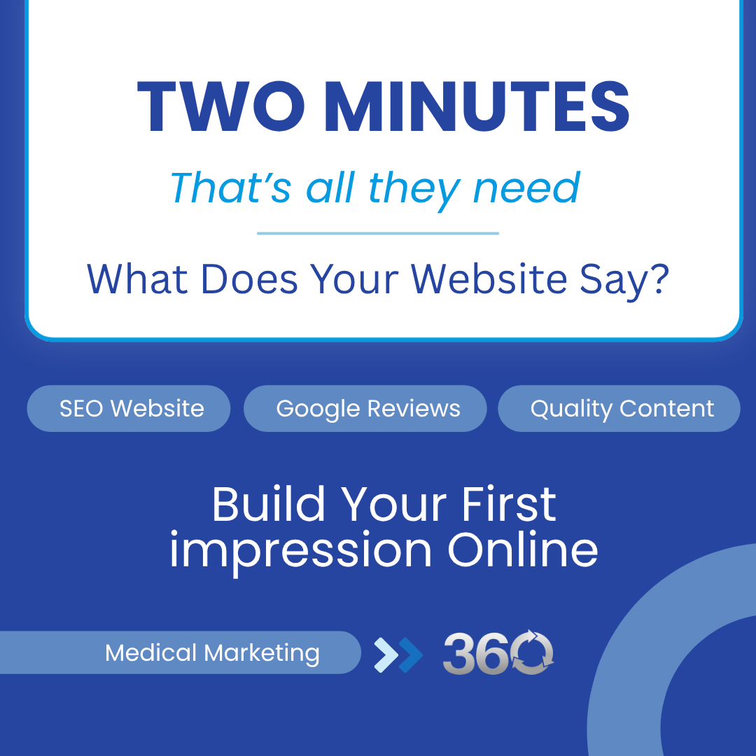 ThreeSixtyBiz's tweet photo. Patients decide in under 2 minutes online. We help private pay practices win with SEO, reviews, and trust. Book your Free Consultation today at https://t.co/1qMYxhocOh. https://t.co/1dAeZdyvjp
