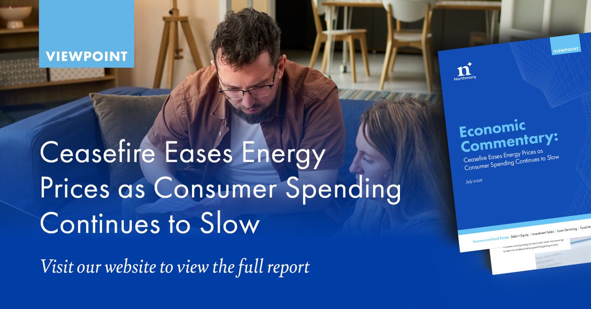 Northmarq's tweet photo. Inflation appears near its peak, consumer spending continues to slow and the Fed remains on hold. For more, read our full analysis of the midyear economic outlook by John Beuerlein, Chief Economist at the Pohlad Companies. 

🔗 https://t.co/4Cwj07GRMI https://t.co/zasyPQVT83