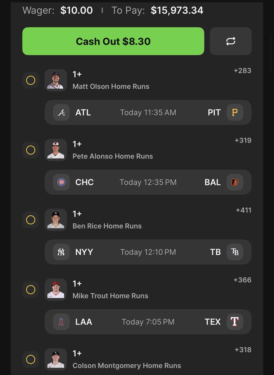 100Kpyx's tweet photo. get rich tonight or forever count yo pennies #mlb https://t.co/ko3YEI9JNh