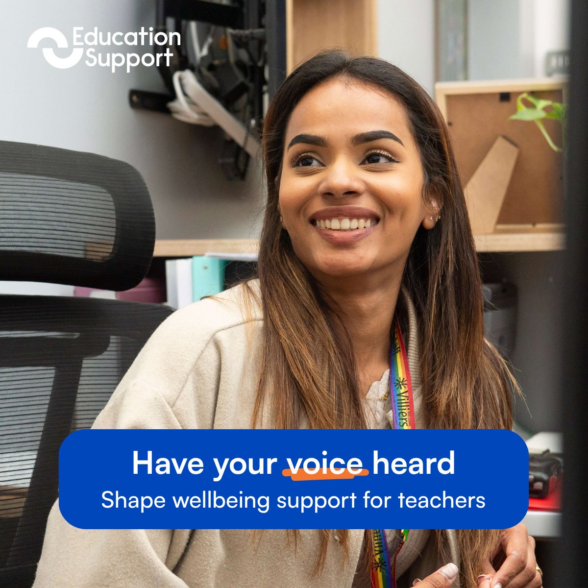EdSupportUK's tweet photo. 📢 Teachers in England or Wales, we want to hear from you! 

Join our online focus group to help shape how we talk about wellbeing support for teachers. 

💷 £50 thank you voucher 
📅 15 or 16 July | 4.15–5.45pm 

Interested? Email comms@edsupport.org.uk https://t.co/QFYJ0lYJ4G