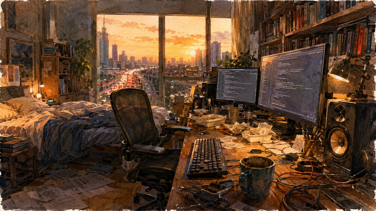 Sunset Programmer Bedroom Studio
