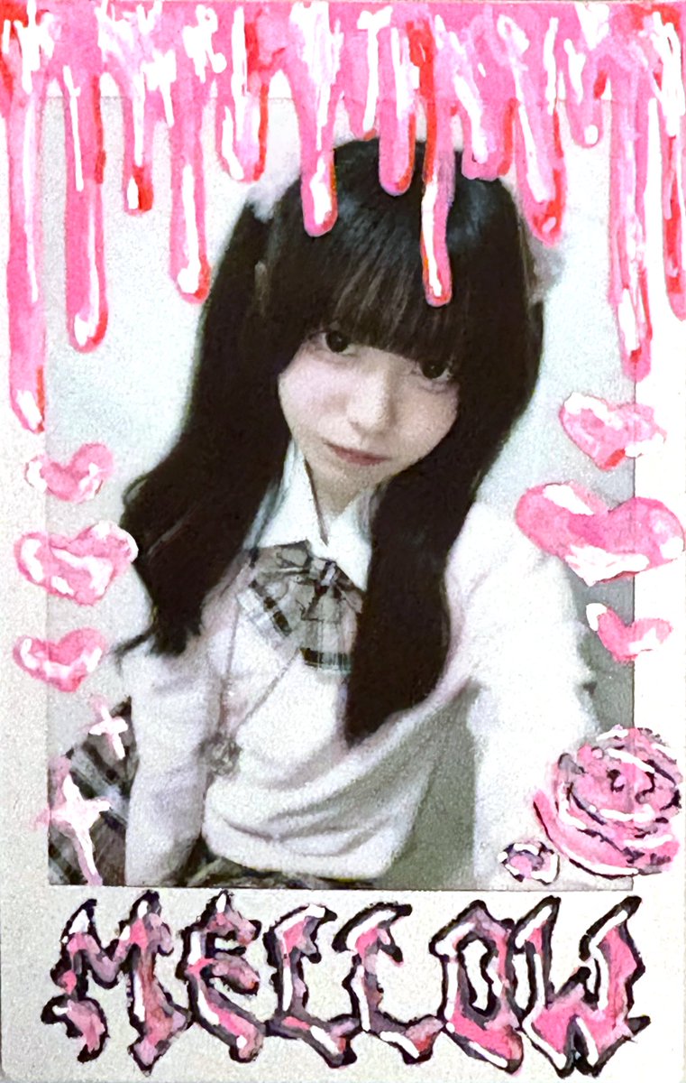 mellow__zZ's tweet photo. @tyutan_ はじめまして！ミナミのみらーるーじゅにいるめろです♡チェキの落書き凝るのだいすきなのでがんばらせてください𐔌՞⸝⸝ʚ̴̶̷̷ · ʚ̴̶̷̷⸝⸝ ՞𐦯 https://t.co/sr1IoNbNR9