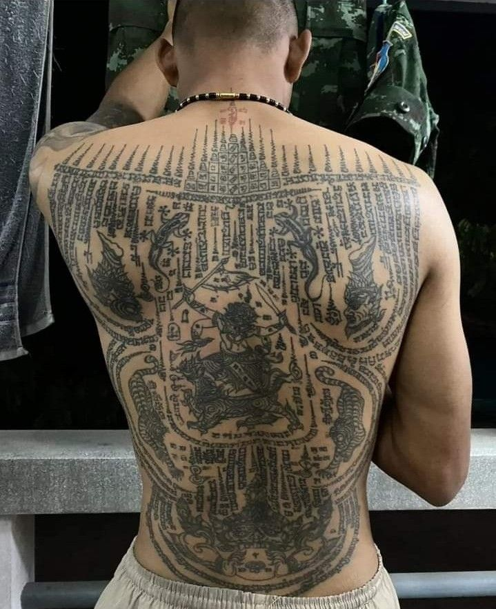 sekeshawty's tweet photo. sak yant tattoo talisman https://t.co/oDStUdLuhQ