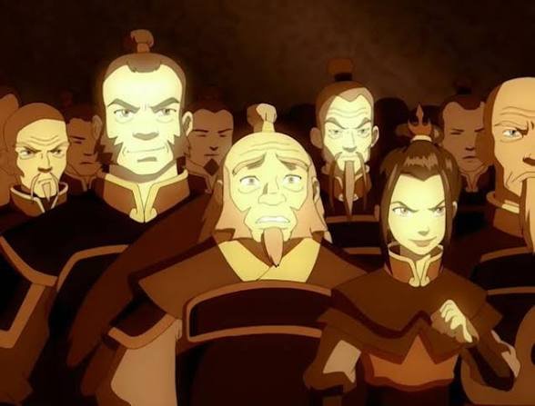 m4jorGonK's tweet photo. ATLA fans want Azula hanged for smirking here but have no problem with Iroh just STANDING there doing jack shit, even though he knew how crazy his brother was.

They can forgive inaction, but smirking? That's to much HANG HER https://t.co/jFipuTq96y
