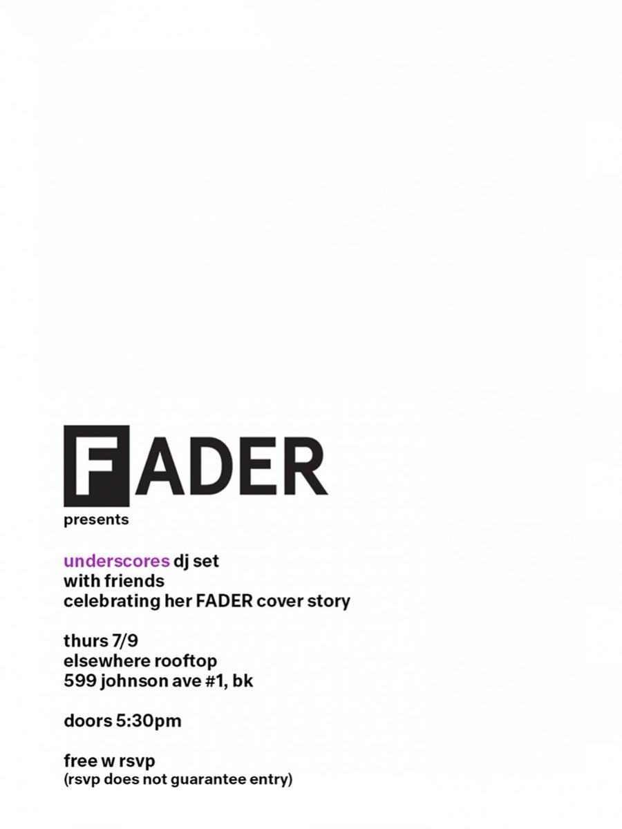 The FADER tweet media