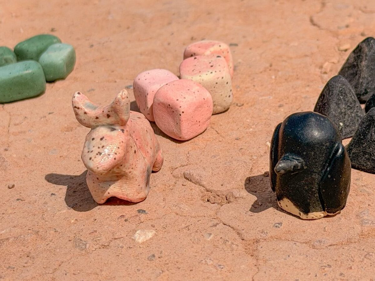 TheJordanDraper's tweet photo. 100 games, fired in a kiln.
CERAMIC is the newMaterial Series title. Every single copy hand-sculpted by me and my sister, Rachel. Real-time bead trading, spirit animals, and no two copies alike.
Only 100 will ever exist. Once they're gone, they're gone. https://t.co/AQT3lESWmV https://t.co/SHX42rRPel