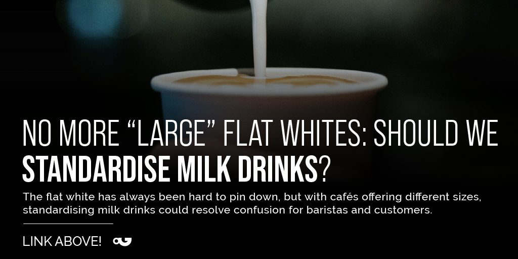 PerfectDailyG's tweet photo. The #flatwhite has always been hard to pin down, but with #cafés offering different sizes, standardising milk drinks could resolve the confusion for #baristas and customers.👉
https://t.co/6jMkJshSfV https://t.co/a2NrRnBqv9