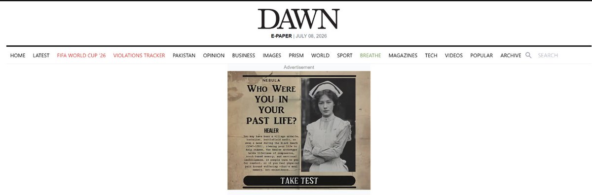 Dawn Newspaper's Credibility Crumbles Under Greed: Abysmal User Experience and Phishing Risks Exposed