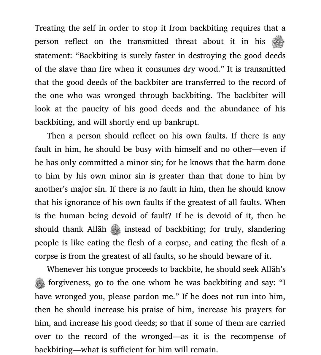 TheGhazalian's tweet photo. Imam Al Ghazali on how to stop backbiting. 

- Arba’in Fi Usul Ud Din https://t.co/waX0sY2VrQ
