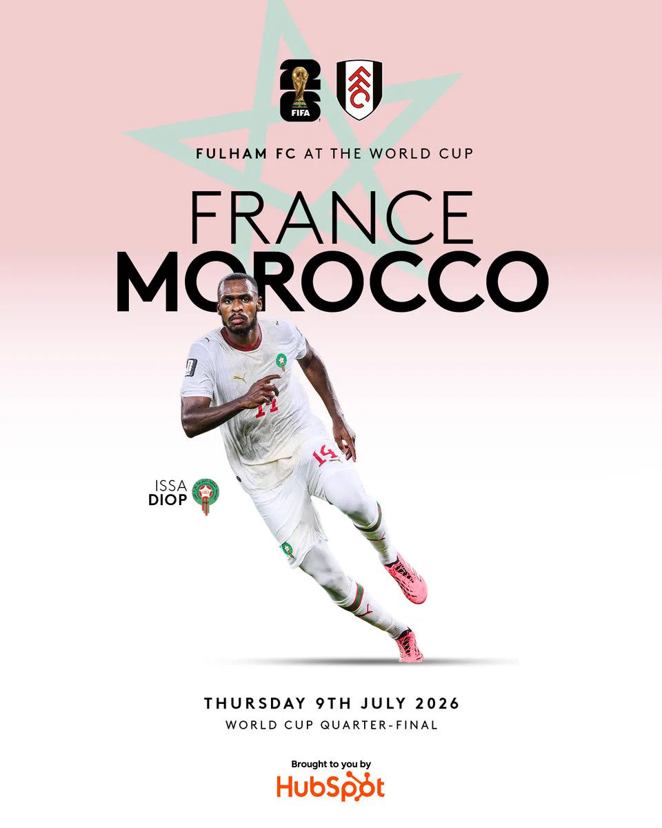 France v Morocco. Thursday 9th July 2026. World Cup Quarter-Final.