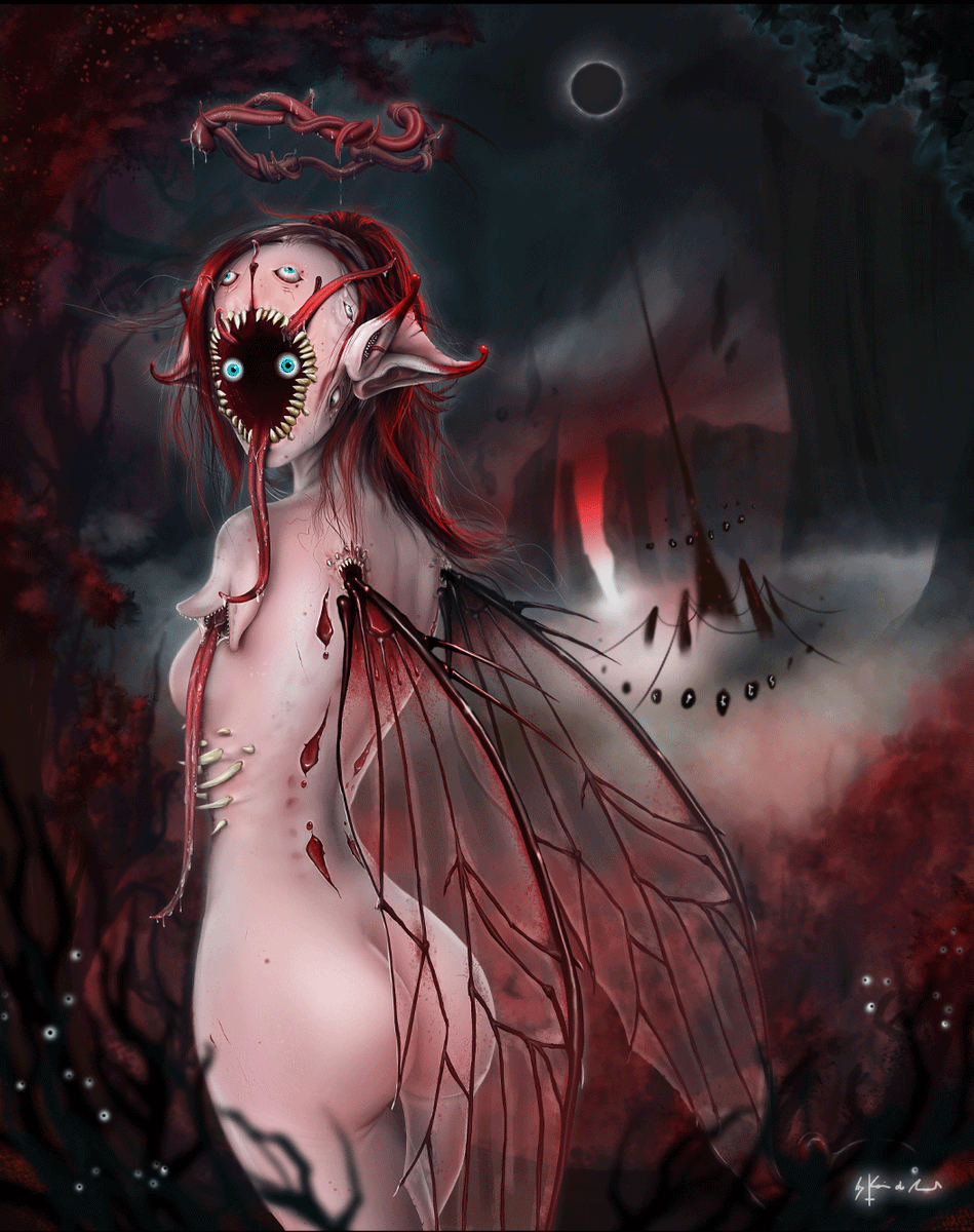 Gothfather_Kain's tweet photo. + The flesh fairy Alaaru +
💀🧚🏻♀️🩸
:
:
:
:
Art&Coffee ☕️💀🖌
:
#gothfatherart #gothfather #digitalpainting #digitaldrawing #illustration #characterdesign #digitalart #instaart #pictureoftheday #posterart #pinup #darkart #horrorart #eldritchhorror #goddess #fantasyart #fantasy #dnd #fairy #fae #fyp #fypシ #search #xppen #xppendisplay #xppenartist #xfans