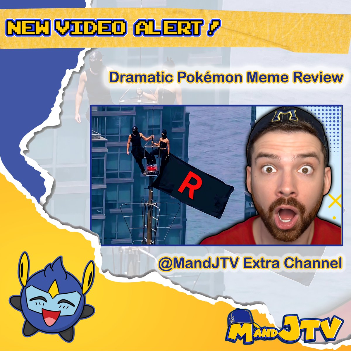 MandJTV_Michael's tweet photo. ❗❗❗NEW VIDEO ALERT❗❗❗

Dramatic Pokémon Meme Review 

Watch here: https://t.co/k1oLFZ6G0h https://t.co/2SlF3tE6AU
