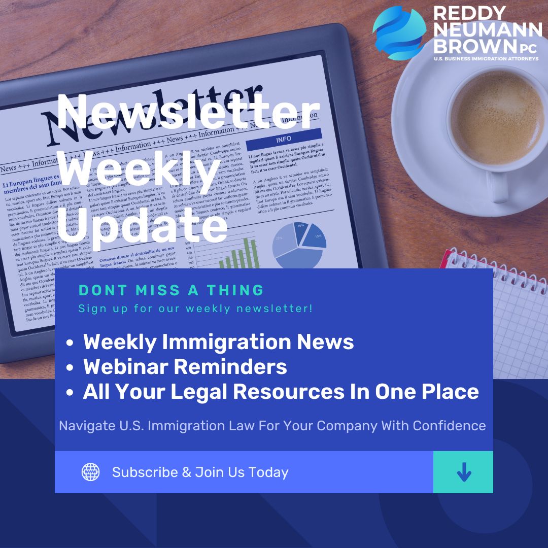 rnlawgroup's tweet photo. This week, our newsletter looks into - Immigration Update: H-4 EAD Delays, PERM Reform, H-1B Compliance, A New B-1 Visa Guidance &amp; More In Your RNB Law Group. Don't miss out on this week's insightful topics.
Read More: https://t.co/y9xASlHvmH https://t.co/18tWUcdSU6