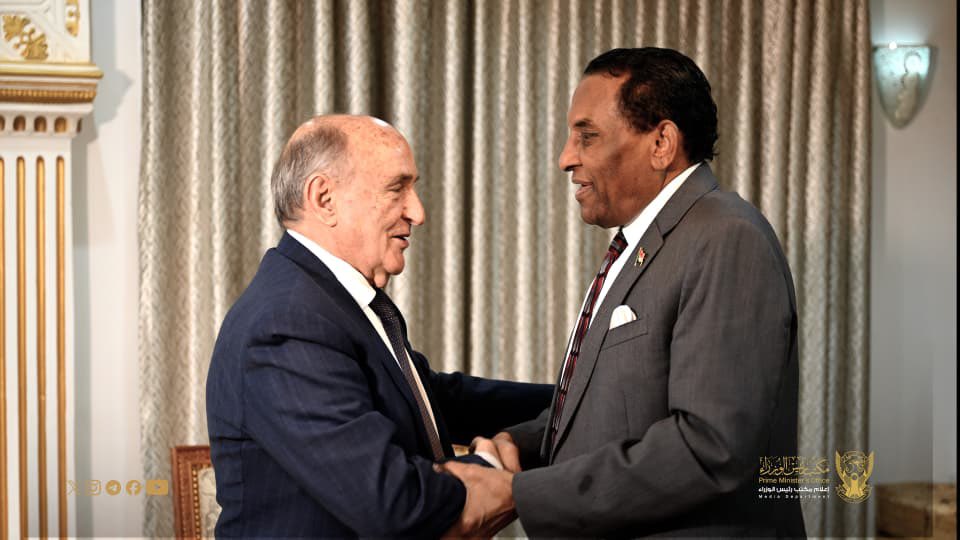 sdprimeminister's tweet photo. Khartoum: Today, I met with the African Union Special Envoy to Sudan, Ambassador Mohamed Belaiche.  

Our discussions focused on advancing peace in Sudan, strengthening coordination in support of ongoing efforts to restore stability, and alleviating the suffering caused by the war. We also emphasized the importance of unifying initiatives and enhancing cooperation to build a new phase founded on peace, national consensus, and lasting stability.

I welcome the @_AfricanUnion’s continued engagement and look forward to closer coordination in the coming period to help realize the aspirations of the Sudanese people for peace, recovery, and a more prosperous future.
