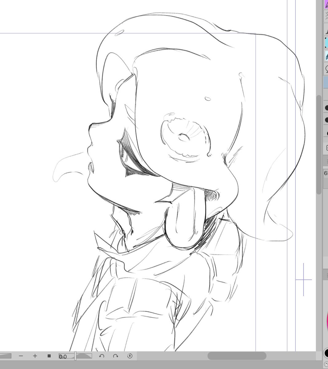 rubelabel's tweet photo. 漫画ではあまり採用したくない角度ですが、手癖的にいちばん描きやすい曲線で構成されてます https://t.co/Ofyn3P2MWp