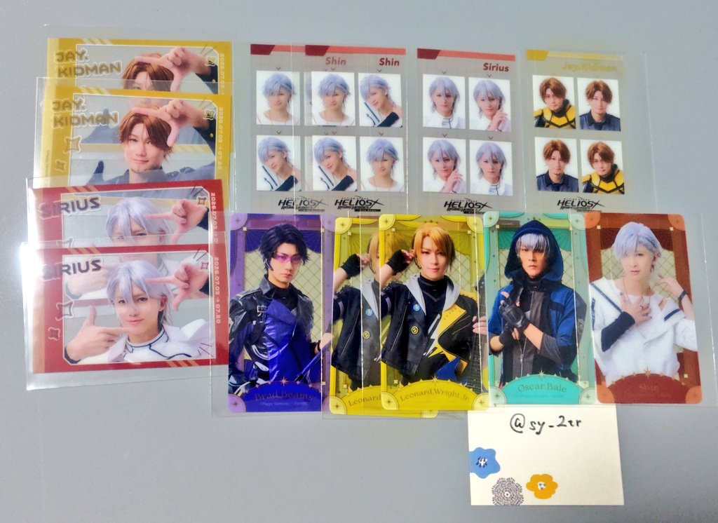 sy_2tr's tweet photo. 【譲渡・交換】エリステ　New Dawn　ランブロ クリカ エリチャン 
譲:画像のもの(☆フェイス ☆ブラッド ☆ディノ ジェイ オスカー ジュニア シリウス シン )
求:定価 (☆はキース鏡との交換優先見つかり次第譲渡)

10.12.18〜20現地お手渡し
ツリーにもあります https://t.co/8XAAYlnWCM