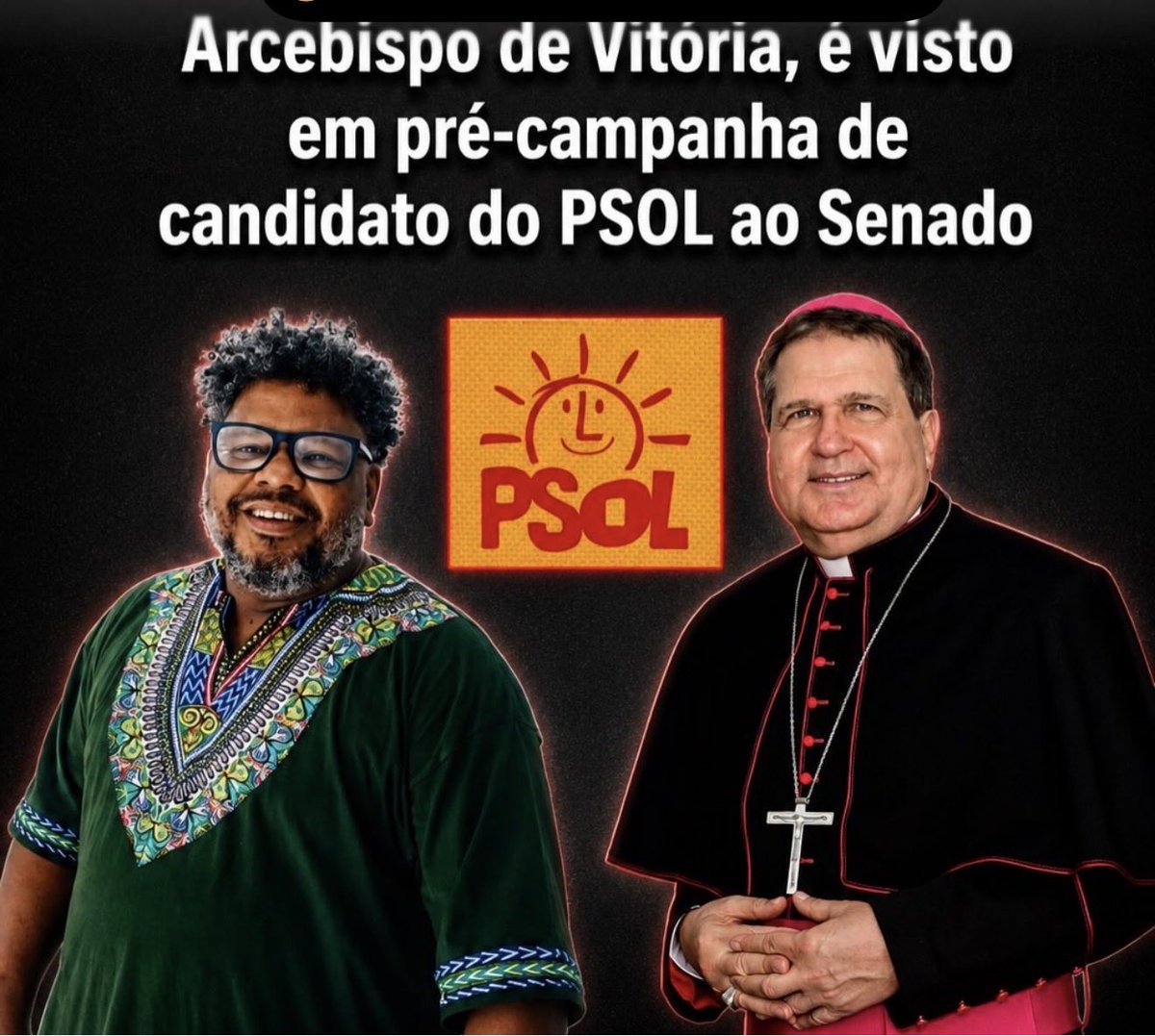 Bianchisbr's tweet photo. @VaticanNews This activist bishop from the Diocese of Vitória, Espírito Santo, Brazil, should be removed from office without delay. The Church must never become a vehicle for communist political ideology. Religion and communist politics are fundamentally incompatible. https://t.co/feKy5i7C1i
