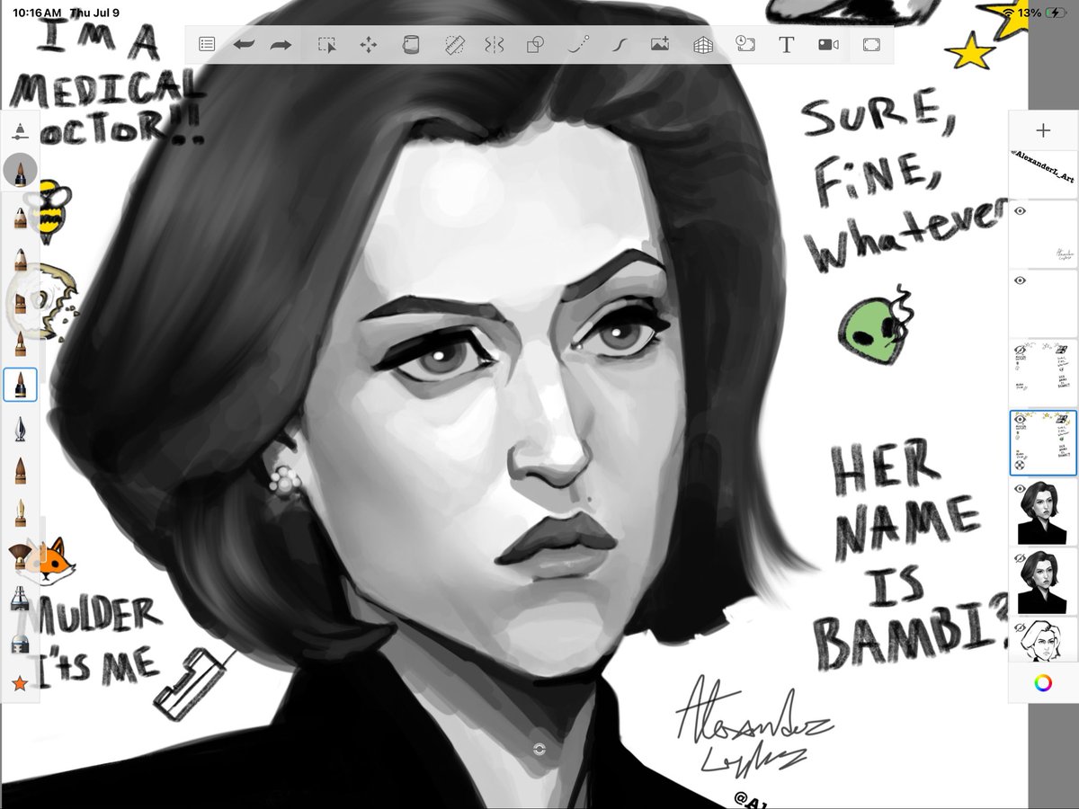 AlexanderL_Art's tweet photo. Scully WIP
#Xfiles #GillianAnderson #Wip #Scully https://t.co/mmVDSrxQL7