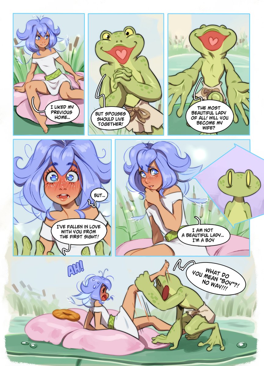 Ripushko's tweet photo. 🌺Thumb🌺 - femboy Thumbelina comic.

It's been a long time since I've shared my old comics. And this one is from 2022! I completely forgot about it😱

I'll be posting pages every day, and don't forget to retweet, comment, and like if you want me to open more closed content. https://t.co/AtF8QmlsQ4