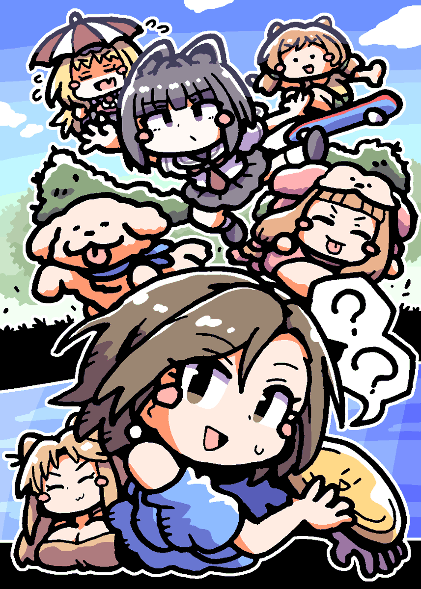 hanareyakuroha's tweet photo. #デレマス版深夜の真剣お絵かき60分1本勝負
お邪魔しますわわんわんわん取ってこいー！🦮 https://t.co/KLYJQm4zgh