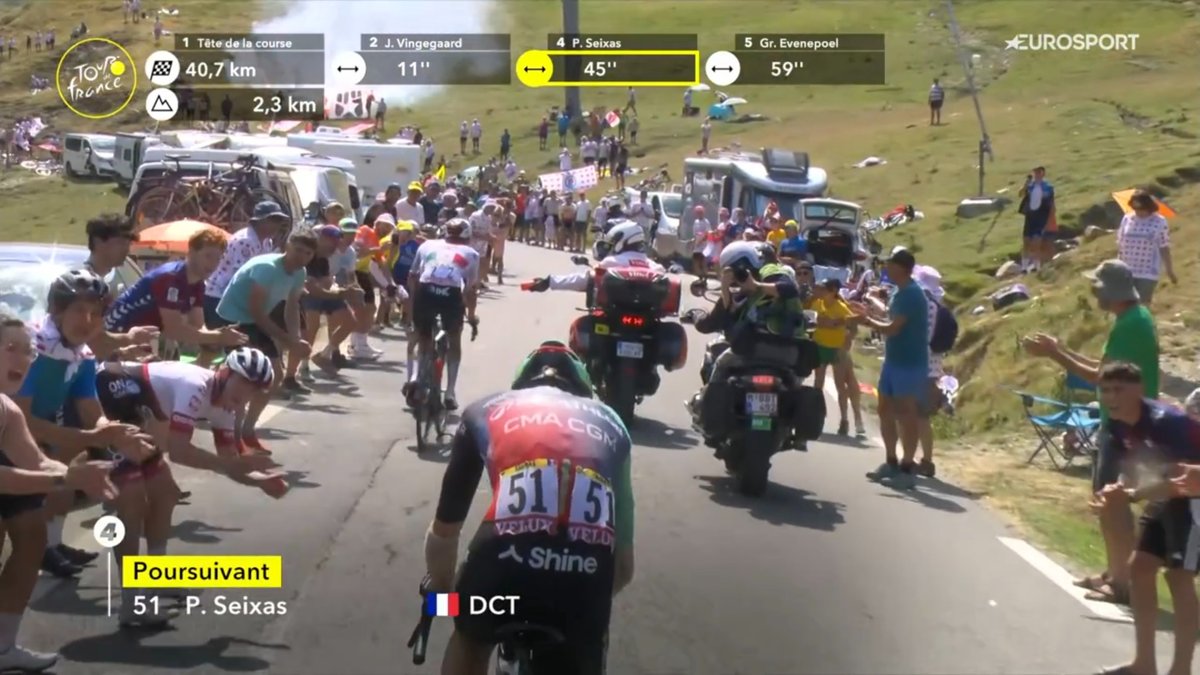 DansLaMusette's tweet photo. Bravo petit prince. Parce que là c'est la cour des très grands. #TDF2026 https://t.co/qizw4YOJke