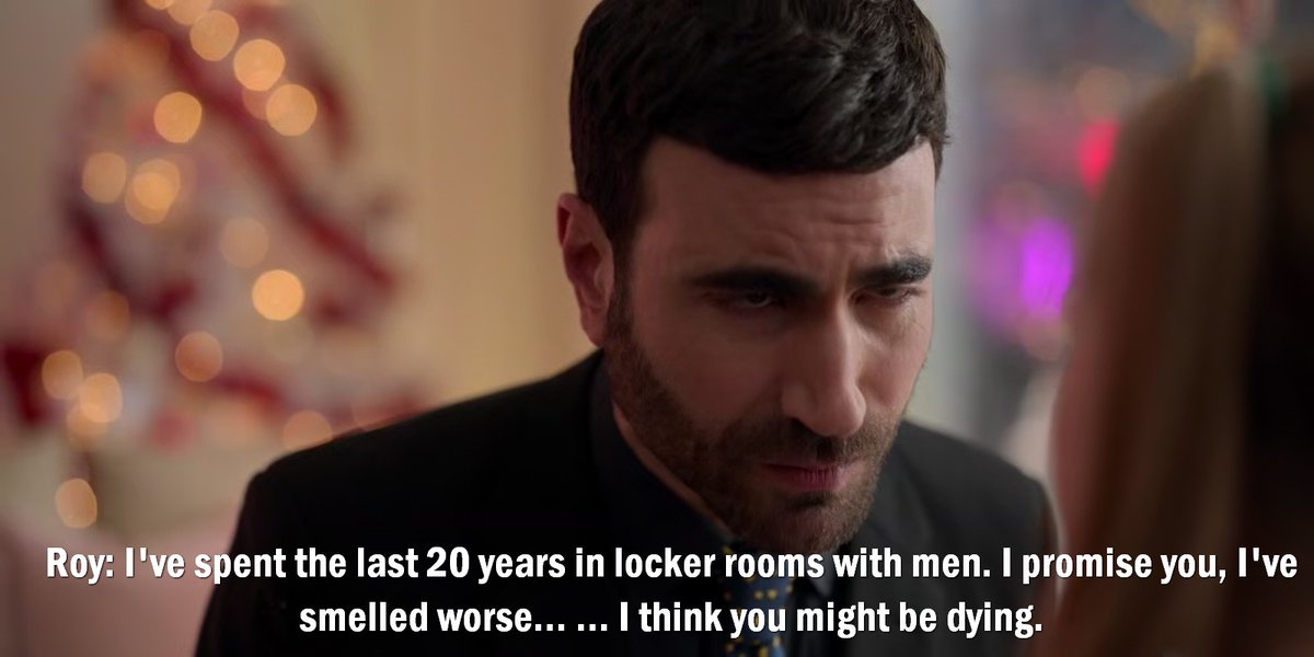 TedLassoism's tweet photo. Roy: I've spent the last 20 years in locker rooms with men. I promise you, I've smelled worse... ... I think you might be dying.
Ted Lasso #S02E04
#TedLasso https://t.co/otAdXmZWo8