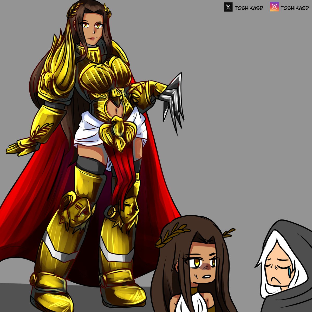 ToshikaSD's tweet photo. No estaré por una semana, así que les comparto dibujo del emperador versión fem uwu 

#emperorofthemankind #warhammer #warhammer40k #warhammerart #emperor https://t.co/sfhacpbpid