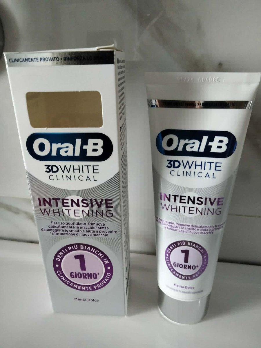 annacascino1's tweet photo. La formula più avanzata tra i dentifrici sbiancanti Oral-B. È clinicamente provato che rende i denti più bianchi e più forti in 1 giorno. Sbianca, protegge e previene
#OralB3DWhiteClinical #DentifricioSbiancanteOralB #InCollaborazioneConOralB #ProgettoTrnd @OralB https://t.co/61ex57A9AJ