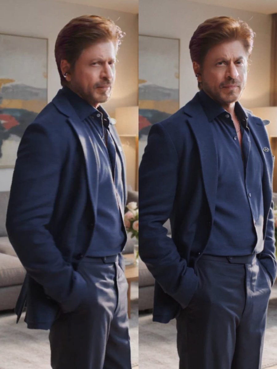 teamsrkfc's tweet photo. King Shah Rukh Khan in the latest Hyundai advert 😍 

@iamsrk

#King #ShahRukhKhan #SRK #TeamShahRukhKhan #Ad https://t.co/prY0x6PRiT