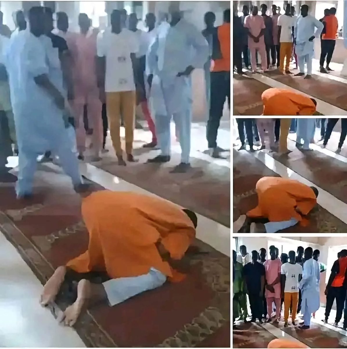 mondemuslims's tweet photo. Inna lillahi wa inna ilayhi rajioun😭
Un homme est décédé à Sujud lors de la prière d'Isha'i au Nigeria pendant le hadj Quelle bonne fin 😱😥🙏🏻
Qu'Allah le Tout-Puissant lui pardonne. https://t.co/GFhERrlCuX