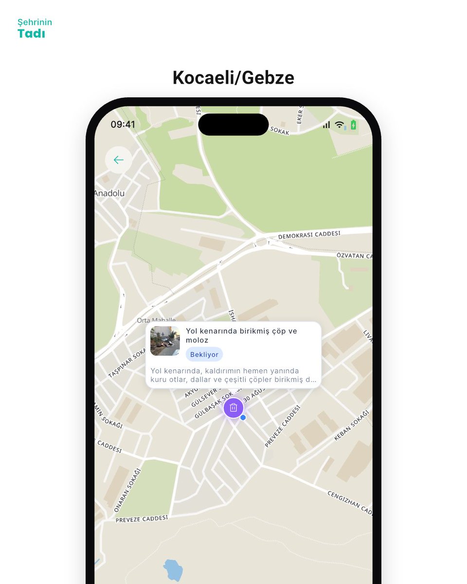 sehrinin_tadi's tweet photo. ⚠️ Yol kenarında birikmiş çöp ve moloz.

📍 Kocaeli, Gebze — İhbar #131A

Bir vatandaşın ihbarı, Şehrinin Tadı üzerinden yapay zekâ destekli haritaya eklendi.

Artık bu sorun yalnızca o sokaktan geçenlerin değil, herkesin görebildiği bir kayıt.

📲 Sokağındaki sorunları canlı takip etmek için indirme linki profilde.

💬 Uygulamayı indirmek istemiyorsan sorun değil.

Çukuru, tehlikeyi veya gördüğün herhangi bir sorunu fotoğrafı ve konumuyla DM'den gönder. Biz senin adına haritaya ekleyelim. Sorunlar görünür oldukça çözülme ihtimali de artar. 📩

#kocaeli #gebze #çöp #çevrekirliliği