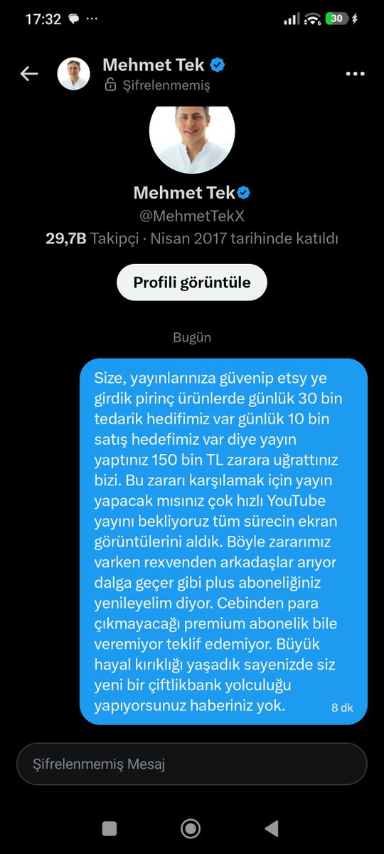 XxXydcw's tweet photo. Buyrun size rexven gerçeği. Öyle abone toplayıp milletin parasına çökmekle olmuyor son 3 ayda pirinç kategorisiyle giren herkesi mağdur etti. Operasyon yönetme kabiliyeti sıfır. https://t.co/yQcbsGNqB7