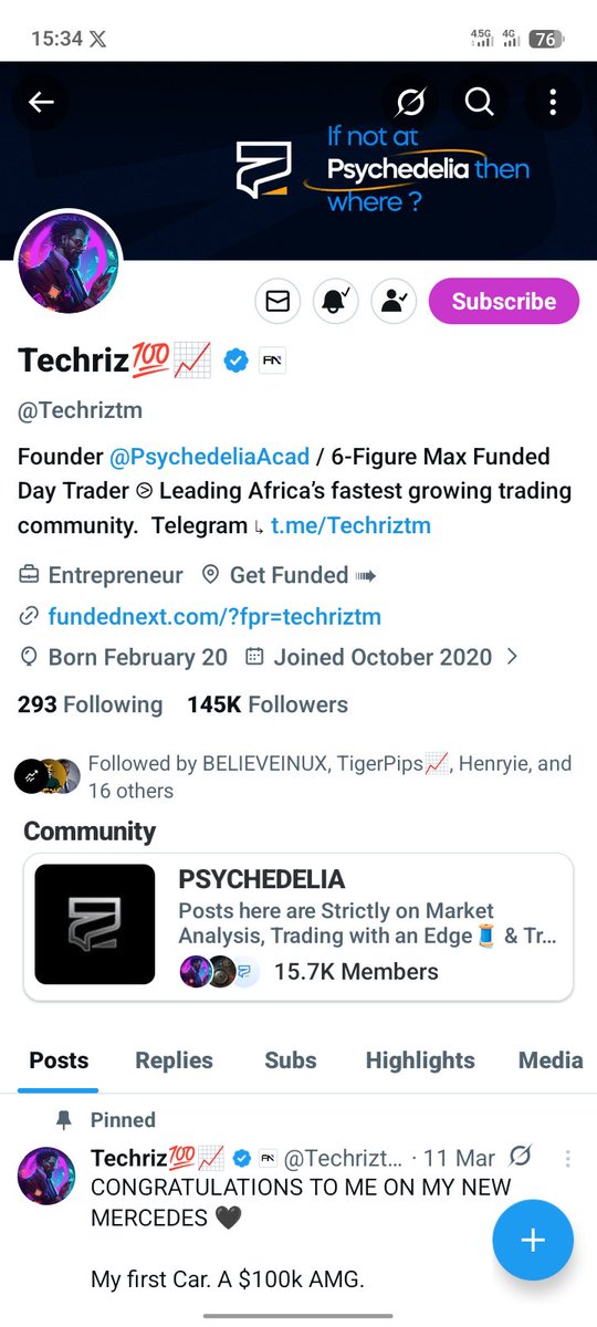 OPeterpius's tweet photo. @Techriztm @PsychedeliaAcad @FundedNext @TraderHadesh Done https://t.co/CinfQF9sU6