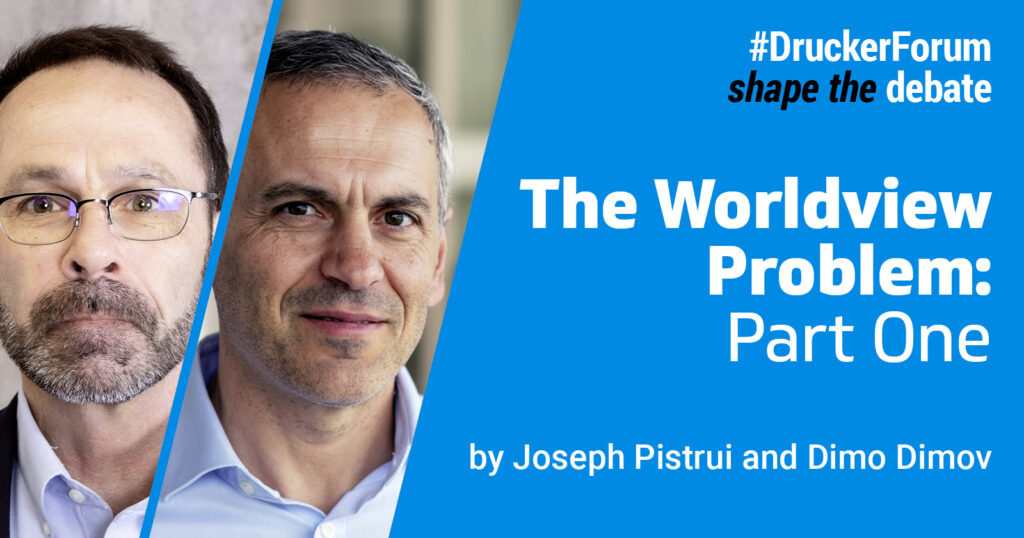 GDruckerForum's tweet photo. What if innovation failure is not a strategy problem, but a worldview problem?
In Part One of “The Worldview Problem,” Joseph Pistrui and Dimo Dimov explore why organizations may need more than better strategies to renew themselves.

Read the full article:
https://t.co/DOB2YFUMct https://t.co/0wzH7Pt5Mg