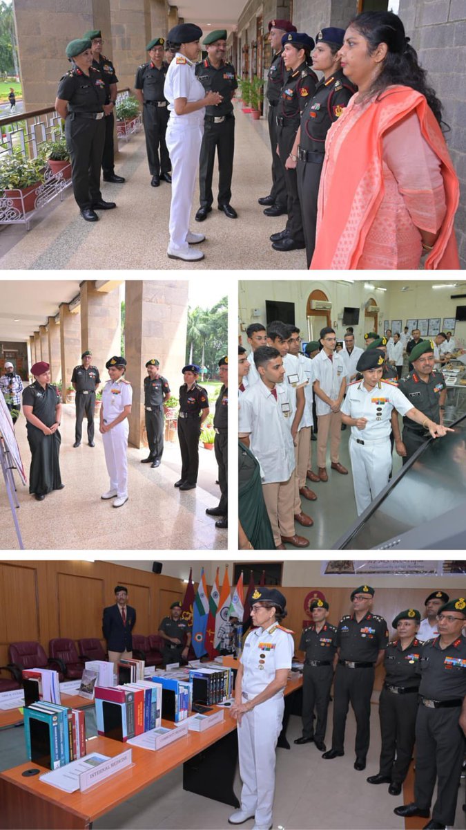 dgafms_mod's tweet photo. Surg VAdm Arti Sarin, #DGAFMS, conducted the Technical Inspection of #AFMC Pune, undertaking a comprehensive review of its academic standards, clinical services, research, infrastructure, information technology and regulatory compliance. Appreciating the institution’s unwavering commitment to quality, accountability and continuous improvement, she commended #AFMC’s excellence in medical education, research and patient care. The #DGAFMS lauded the outstanding scientific contributions and scholarly publications of its faculty, reaffirming support for the institution’s continued pursuit of excellence in medical education, innovation and service to the nation.

@DefenceMinIndia
@adgpi
@indiannavy
@IAF_MCC 
@HQ_IDS_India 
@SpokespersonMoD 
@IaSouthern
@PIB_India
@PRODefPune

#DGAFMS
#AFMC
