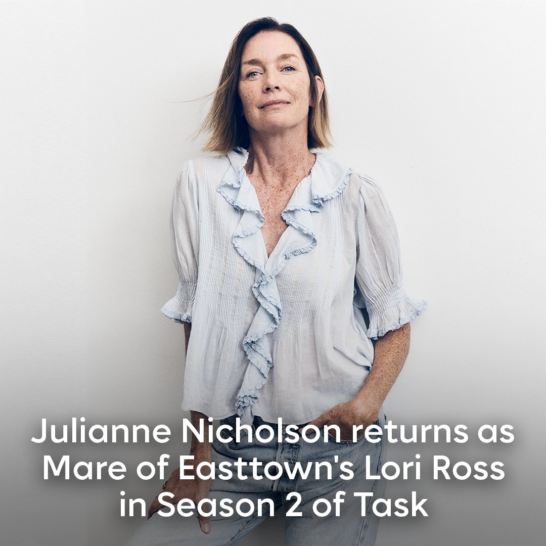 hbomax's tweet photo. Plot twist.

Julianne Nicholson joins #Task Season 2. https://t.co/3vgjYGXpdi