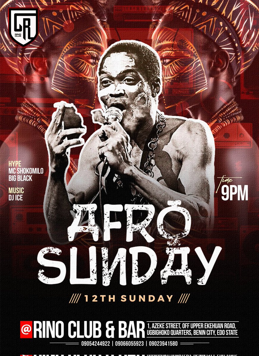 innovativeburna's tweet photo. Party flyer designed by @innovative3661 

I wanted the texture to feel like an old vinyl sleeve - grit, grain, a bit of chaos. 

Thats the afrobeat era this club is channelling, so the flyer had to look like it too.

#Afro #nightlife #beninclub https://t.co/A3YeTWYd4p