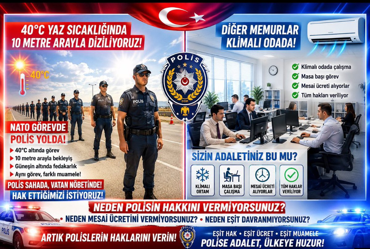 Birpls1's tweet photo. 📍160 saatte çalışsan aynı Maaşı alıyorsun
 
📍240 saatte çalışsan aynı maaşı alıyorsun

📍300 saatte çalışsan aynı maaşı alıyorsun

Bu yanlışa bir son verme zamanı gelmedi mi?

#PoliseFazlaMesai https://t.co/hl0LJNl8Zs