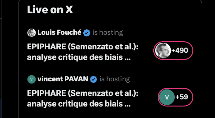 MartinZ_uncut's tweet photo. ALERTE - voir l'image 

Vous pouvez suivre en ligne le broadcast  qui - de manière simple et compréhensible - vous explique pourquoi la fameuse étude d'Epiphare est une daube. 
 
Vous pouvez aussi télécharger les 2 parties. Pour les partager - car elles sont essentielles!

Il y a des arguments épidémiologiques PLUS evolués (tel l'usage de l'analyse de  COX hors des conditions requises etc..) , mais on est restés dans ce qui est compréhensible par tous.

Payez aussi une attention particulière à ce je dis apres la minute 16 (de la partie 2).. sur la propriété des donnes post vax par les firmes au nom de l appropriété intellectuelle - vous allez ETRE TRES CHOQUES - et c'est évidencé