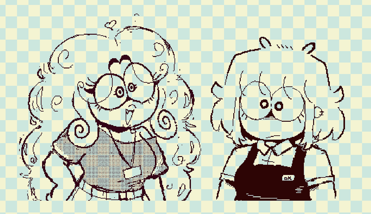 octolivvy's tweet photo. hi everypony im back from my "little" break and i am doing one more batch of resprites of the main cast. here are my two favorite girls (wip) <3 https://t.co/WnYsJVI2df