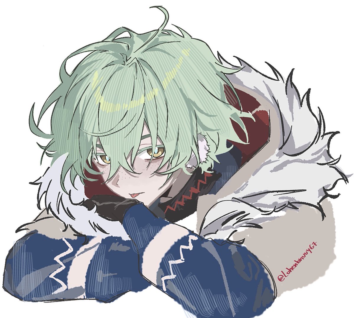 lohenbnuuy67's tweet photo. He’s genuinely just so cute drawing him really makes me so happy even if its just a sketch or a doodle #alyosha #genshinimpact https://t.co/pKH8SVzzEw