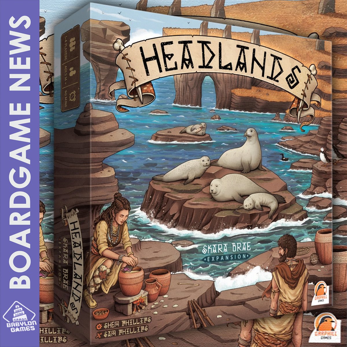 babylon__games's tweet photo. Skara Brae: Headlands by @garphillgames
📐: Shem Phillips
🎨: Sam Phillips
🧍: 1-4 players
⏱️: 45-60 min
https://t.co/zkz1aLVEZF
#boardgames #geek #meeple #brettspiele #game #graplanszowa #jeuxdesociete #ボードゲーム #보드게임 #juegodemes https://t.co/r6oU1VRClb