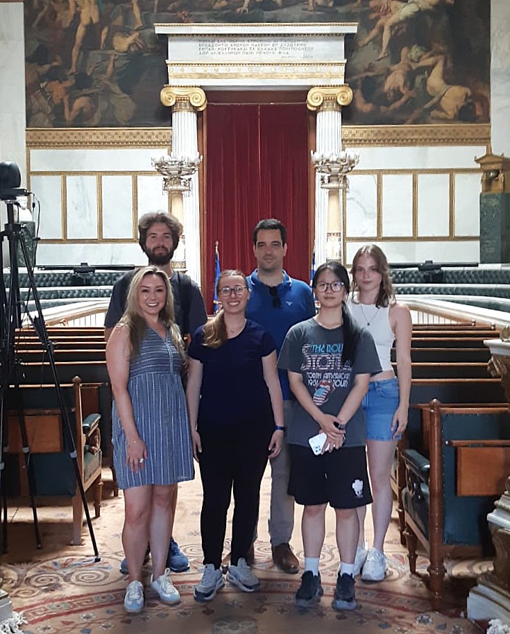 PLArchaeoAthens's tweet photo. We were delighted to welcome #PAIA member Dominik Pieniądz to Athens, where he attended the Intl Summer School Athens: Ancient Polis/Modern Metropolis at NKUA. His programme included lectures, museum and site visits, field trips, and a presentation of his own research. #PAIA_Life https://t.co/4Pc9H1t2Us