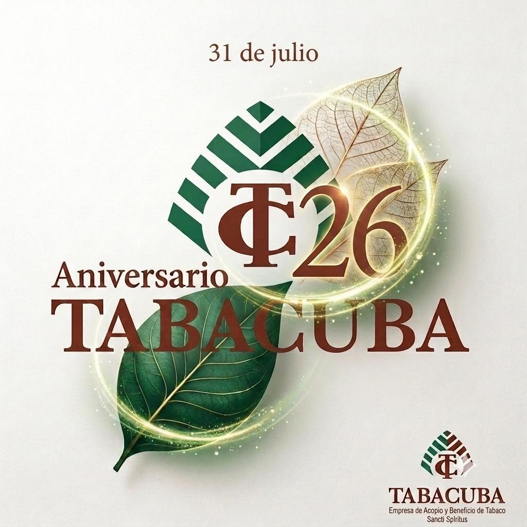 Emp_ABTSS's tweet photo. Los #tabacaleros y #trabajadores de
#SanctiSpíritusEnMarcha, saludamos el cumpleaños 26 del @GrupoTabacuba. Lo hacemos convencidos que #MiMoncadaEsLaPatria. Más #UNIDOS, #PRODUCTIVOS Y #EFICIENTES.
#TabacoEspirituano
#ABTSSsiempreEn26
#TabacalerosEn26 https://t.co/PDUpeSuKeo