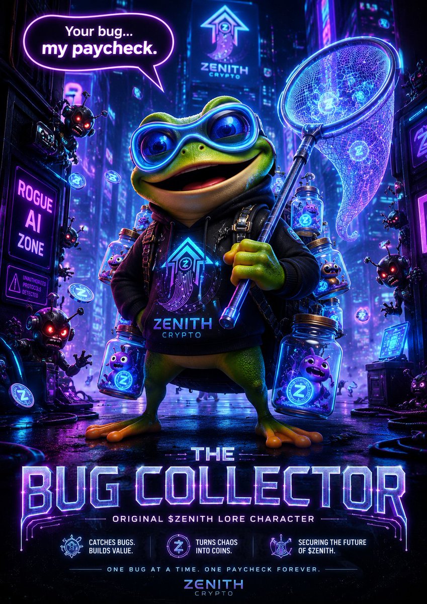 Irretaria's tweet photo. Three legends. One universe. 💙⚡
🪲 The Bug Collector hunts every glitch.
😎 Captain AFK masters effortless rewards.
👾 Glitch Gobbler devours digital chaos to protect the core.
Every legend starts with a story—and this is mine. 🚀
@zenlth_crypto
#ZENITH #Solana https://t.co/SrwSNlPTlG