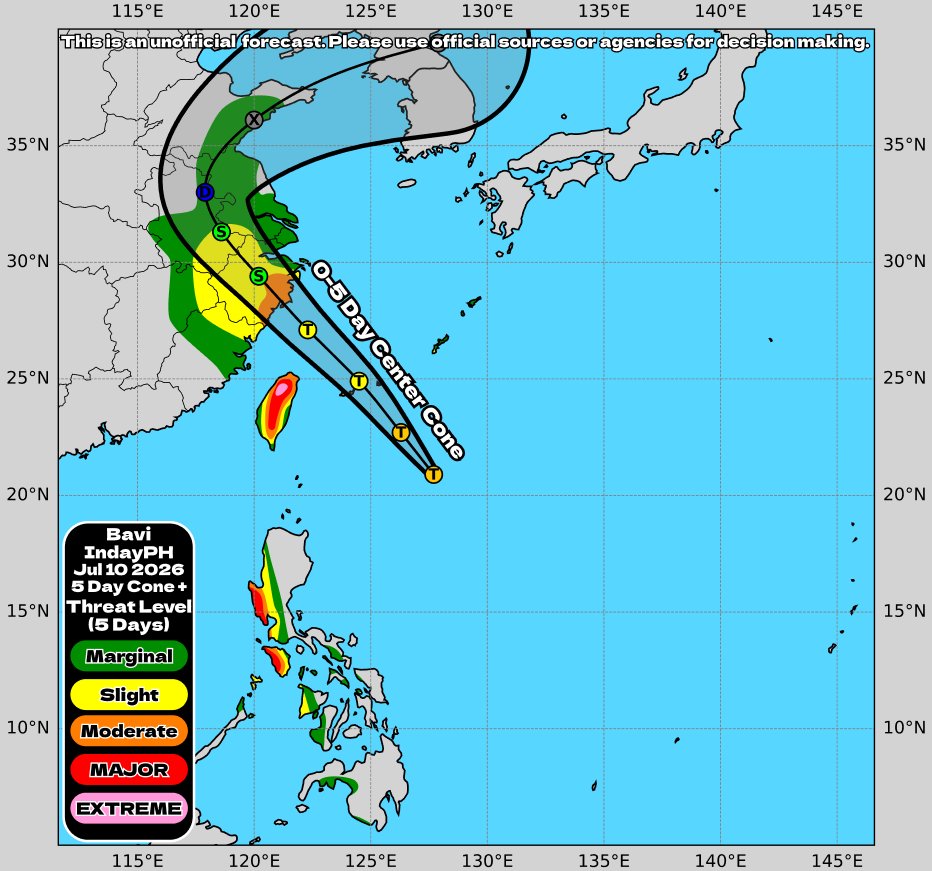 hurricane_chase's tweet photo. Typhoon #Bavi #IndayPH has weakened slightly but is still expected to deliver MAJOR Impacts to the #Philippines, and CATASTROPHIC IMPACTS to portions of #Taiwan from flash flooding. Will have a stream up later today to answer your questions!

#typhoon https://t.co/zyhYKzl08e