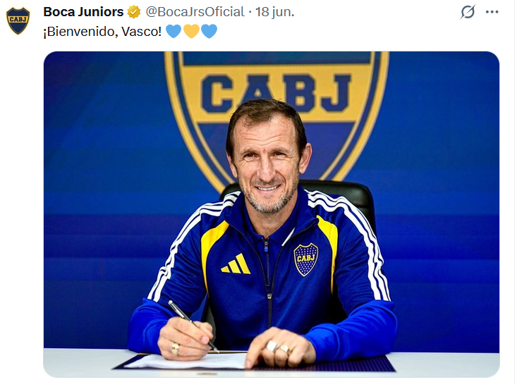 ldemer's tweet photo. Arruabarrena fue presentado, a pesar de lo que digan los medios, la oposición y los tuiteros repetidores.

Es otra "polémica" armada:

1 - El club cumplió institucionalmente en anunciarlo en sus medios oficiales. Los hinchas y socios que se informan de manera formal están todos enterados.

2 - El periodismo que debe ir a la fuente y tuvo la comunicación oficial como corresponde.

3 - Error conceptual: creer que la presentación es una conferencia de prensa a la que, encima, los principales periodistas ni van, enviando en su lugar a noteros o pasantes.

4 - La presentación no pasa por hacer esa conferencia, sino por arrancar con trabajo y dedicación desde el primer día.

5 - La presentación real es ganando partidos, no alimentando minutos televisivos.

6 - La repetición de esa tontera de "no lo presentaron" es penosa. Es pensar con la cabeza de los medios y el streaming que necesitan rellenar minutos y, ya sabemos, Boca es el que más rating les da.

No es importante la presentación de un técnico para que los medios coman. Lo verdaderamente importante es que trabaje y saque al equipo a la cancha de la mejor manera.