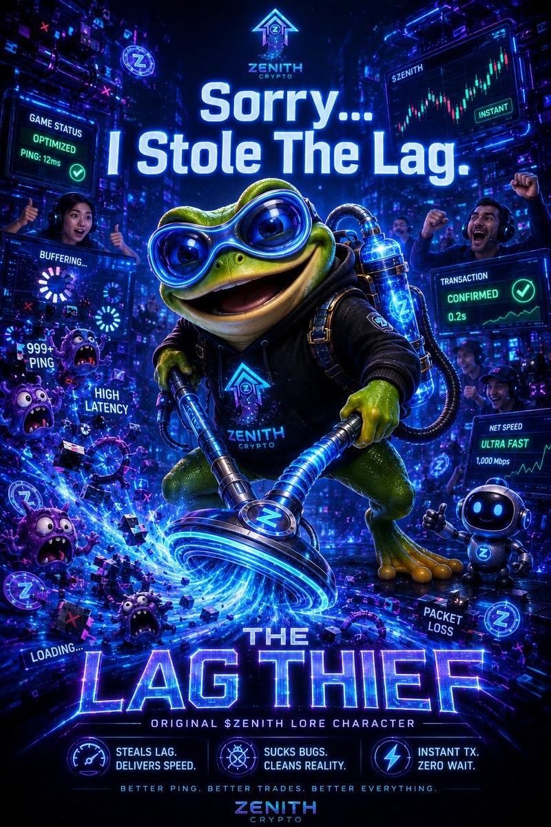Irretaria's tweet photo. Three more legends join the universe. 🐸✨
🧙 Professor Moonicus turns failed spells into moon missions.
⚡ The Lag Thief steals lag and leaves only speed.
👑 The Last Hopper crushes scammers and guards the ecosystem.
Which one are you recruiting? 🚀💙
@zenlth_crypto
#ZENITH #Sol https://t.co/wbyrUp3K6K