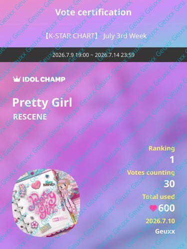 FANRESCENE's tweet photo. IDOLCHAMP Voting on Rescene! 🌸🌺
 ⁠#RESCENE⁠ #리센느⁠ ⁠#リセンヌ⁠  #RESCENE_RE_A⁠ #GirlGroup https://t.co/kOxImhUgUB