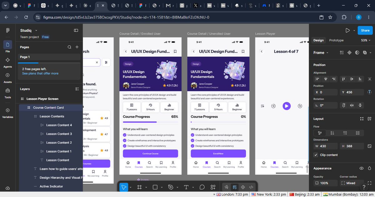 gudnues24's tweet photo. I am still working on StudIQ
Screen by screen, until it is completed
This is the course detail screen
#studiq #uiux #BuildInPublic #uiuxdesign #ProductDesign #edtechdesign https://t.co/Ja9tKSnrfS
